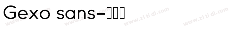 Gexo sans字体转换